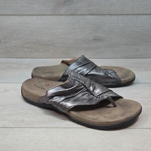 Taos Footwear Women Gift 2 Loop Toe  Comfort Sandals Shoes Slide Sz 8